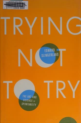 Portada de Trying not to try