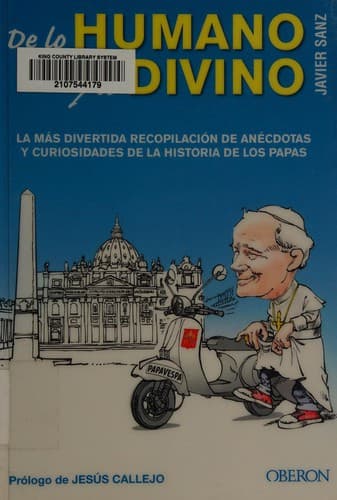 Portada de De lo humano y lo divino