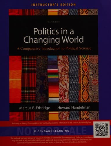 Portada de Politics in a changing world