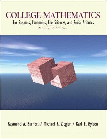 Portada de College mathematics for business, economics, life sciences, and social sciences.