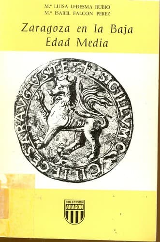 Portada de Zaragoza en la Baja Edad Media