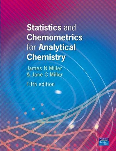 Portada de Statistics and chemometrics for analytical chemistry