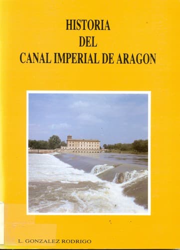 Portada de Historia del Canal Imperial de Aragón