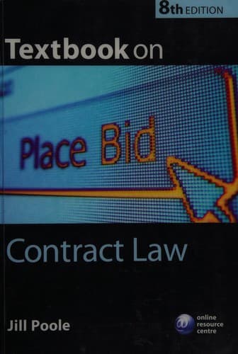 Portada de Textbook on contract law
