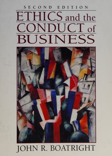 Portada de Ethics and the conduct of business