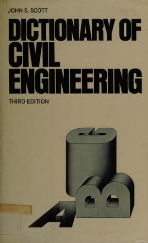 Portada de Dictionary of civil engineering