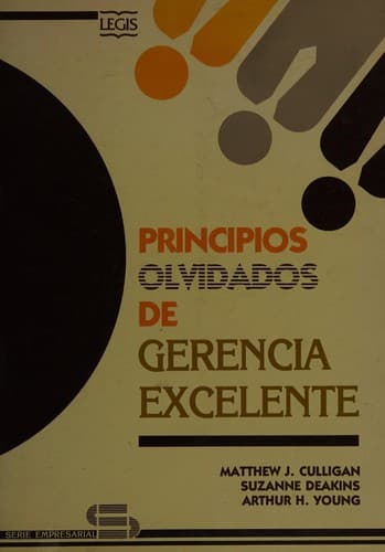 Portada de Principios olvidados de gerencia excelente