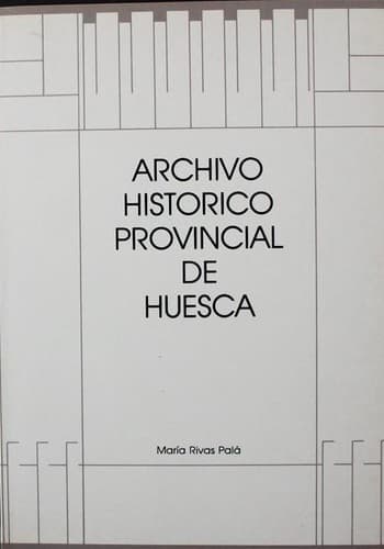 Portada de Archivo Histórico Provincial de Huesca