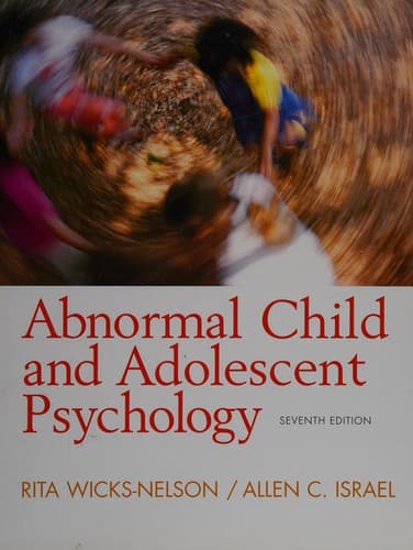 Portada de Abnormal Child and Adolescent Psychology (7th Edition)