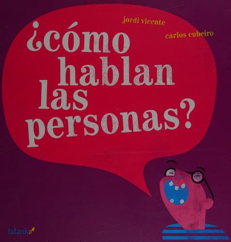 Portada de ¿Cómo hablan las personas?