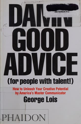 Portada de Damn good advice (for people with talent!)
