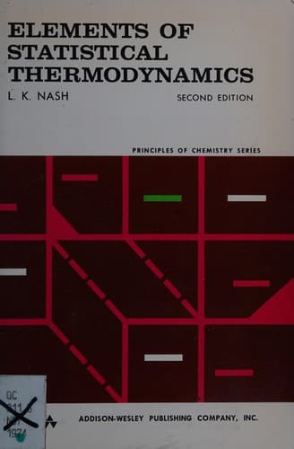 Portada de Elements of statistical thermodynamics