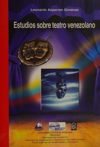 Portada de Estudios sobre teatro venezolano