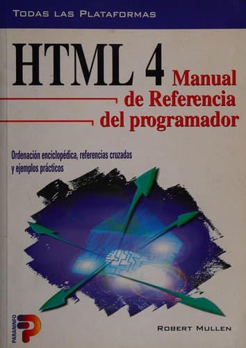 Portada de HTML 4 - Manual de Referencia del Programador