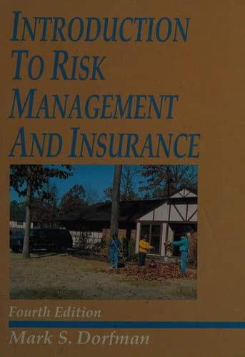 Portada de Introduction to risk management and insurance