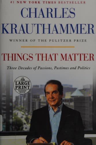 Portada de Things that matter