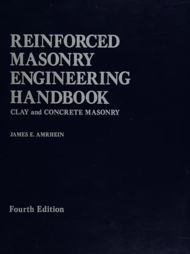 Portada de Reinforced masonry engineering handbook
