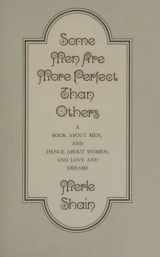 Portada de Some men are more perfect than others