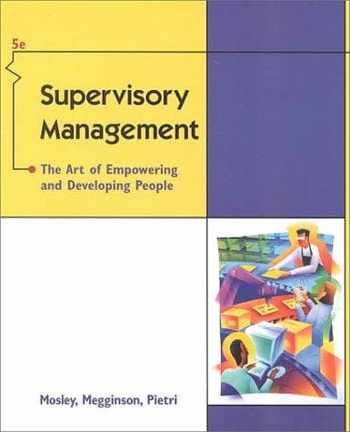 Portada de Supervisory Management