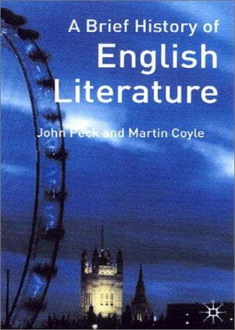 Portada de A brief history of English literature