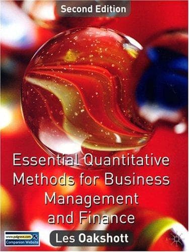 Portada de Essential Quantitative Methods For Business Management and Finance