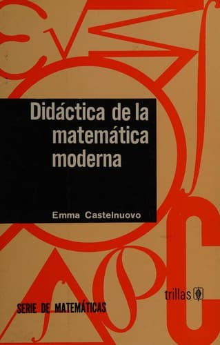 Portada de Didáctica de la matemática moderna