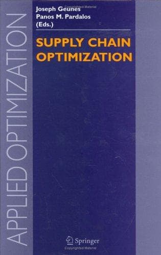 Portada de Supply Chain Optimization (Applied Optimization)