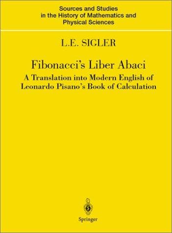 Portada de Fibonacci's Liber abaci