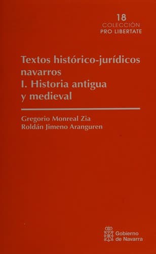 Portada de Textos histórico-jurídicos navarros