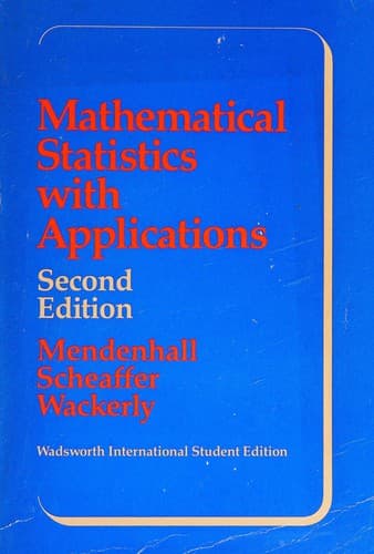 Portada de Mathematical statistics with applications