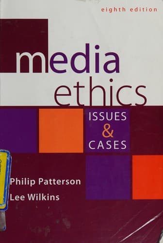 Portada de Media ethics