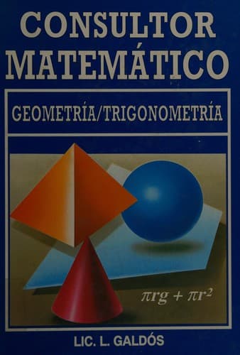 Portada de Consultor matematico. 1. Aritmetica.