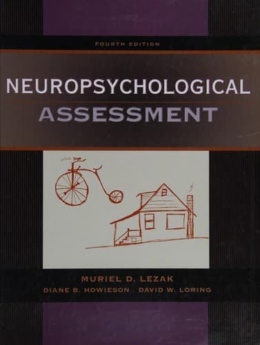 Portada de Neuropsychological assessment