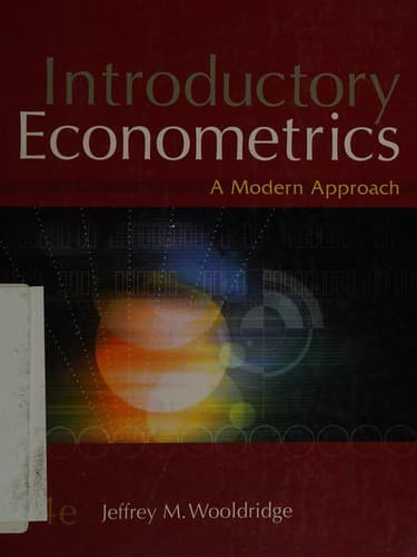 Portada de Introductory econometrics