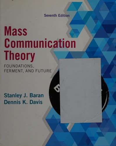 Portada de Mass Communication Theory