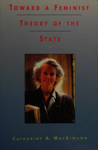 Portada de Toward a feminist theory of the state