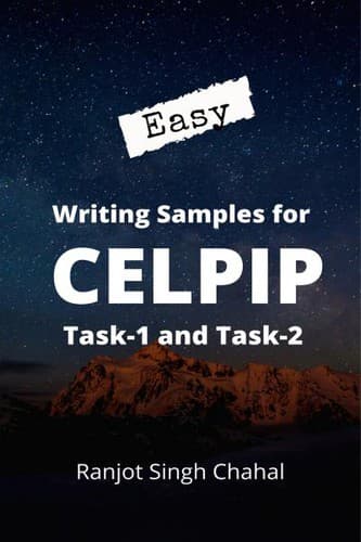 Portada de Easy Writing Samples for CELPIP Task-1 and Task-2