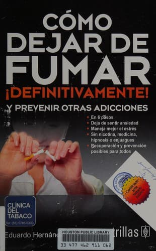Portada de Cómo dejar de fumar ¡definitivamente! y prevenir otras adicciones