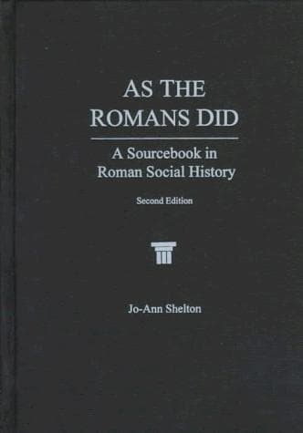 Portada de As The Romans Did