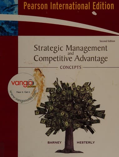 Portada de Strategic management and competitive advantage