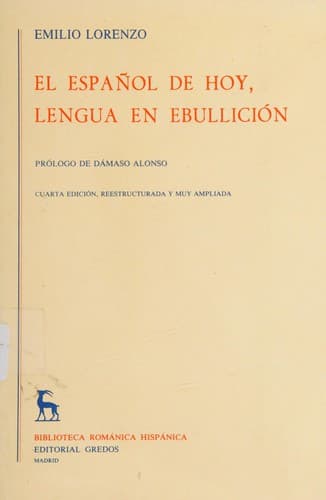 Portada de El español de hoy, lengua en ebullición