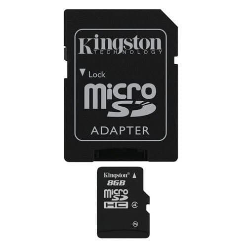 Portada de Professional Kingston 8GB MicroSDHC Card for Kyocera S3015 Smartphone with custom formatting and Standard SD Acapter.