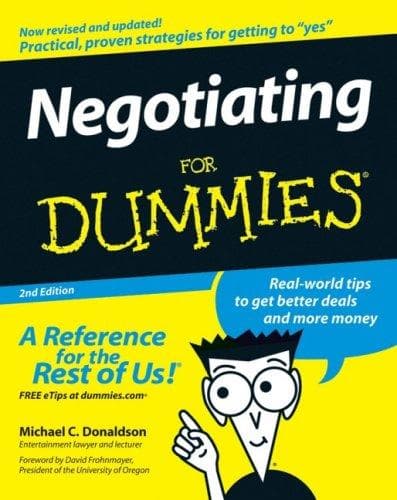 Portada de Negotiating For Dummies