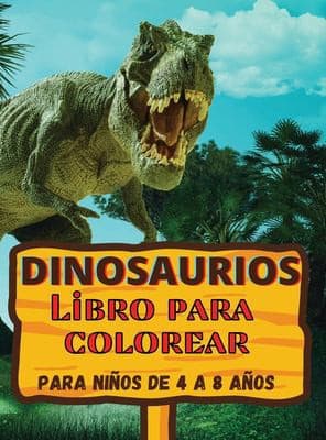Portada de Dinosaurios Libro para Colorear