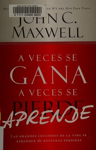 Portada de A veces se gana a veces se pierde aprende