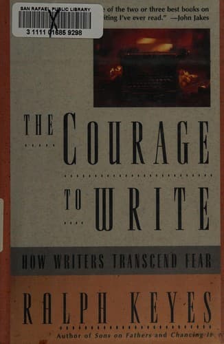 Portada de The courage to write