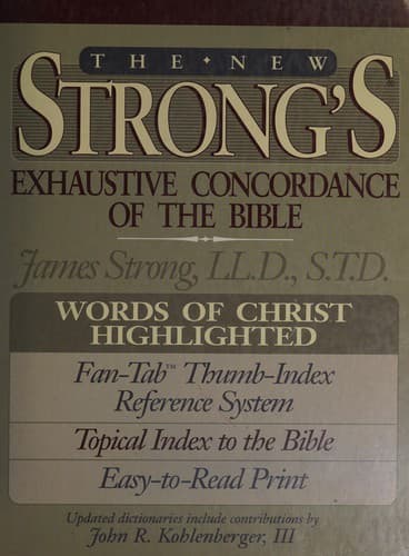 Portada de The new Strong's exhaustive concordance ofthe Bible.