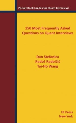 Portada de 150 Most Frequently Asked Questions on Quant Interviews