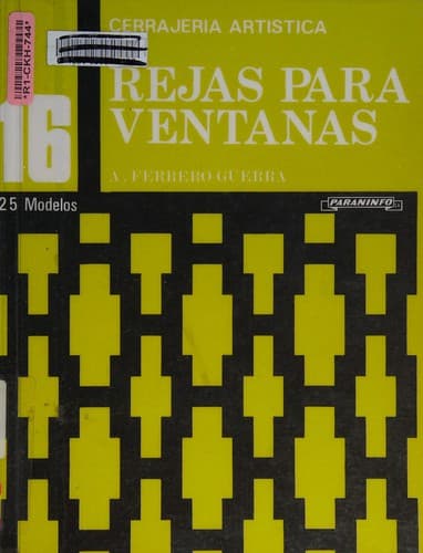 Portada de Rejas para ventanas