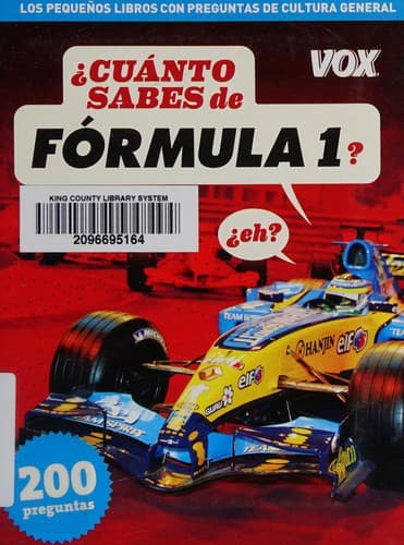 Portada de ¿Cuánto sabes de fórmula 1? ¿eh?